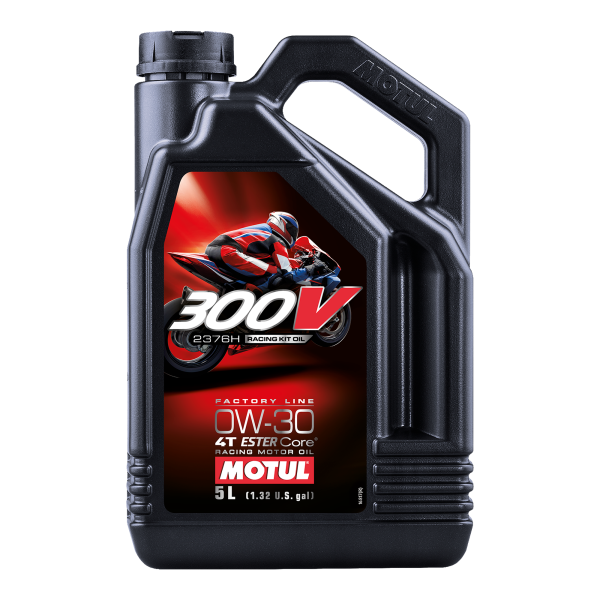 MOTUL Motul Synthetic Oil 300V 0W30 Racing Kit Oil 2376H 5 Litres